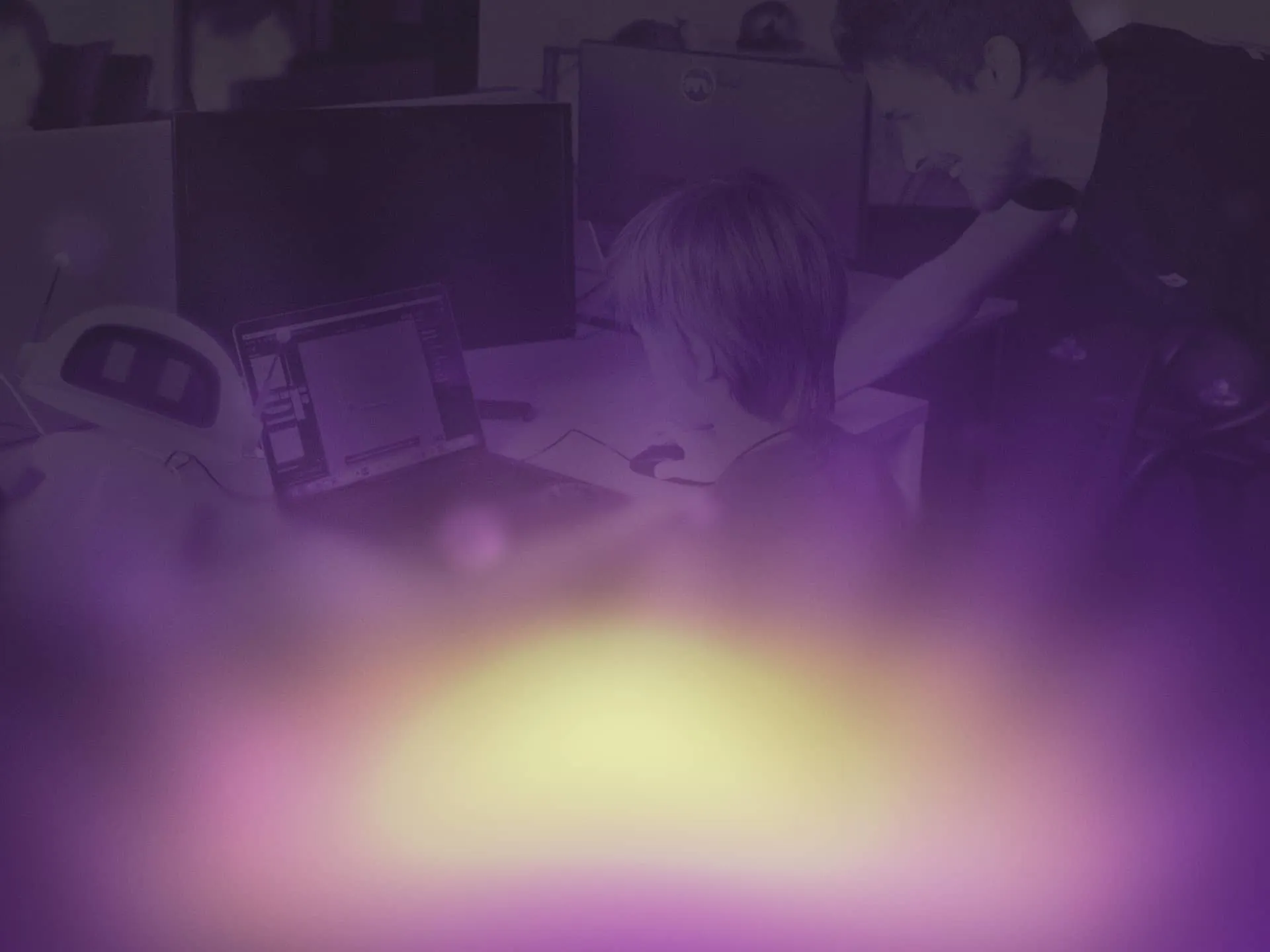 Kids during a Fork it for Kids event